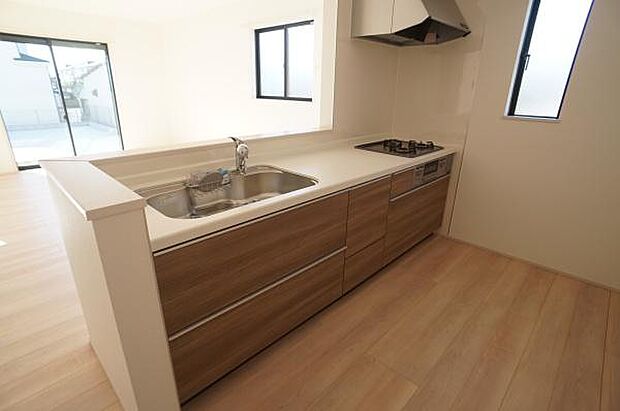 人工大理石ワークトップ。