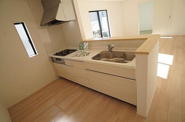 人工大理石ワークトップ。