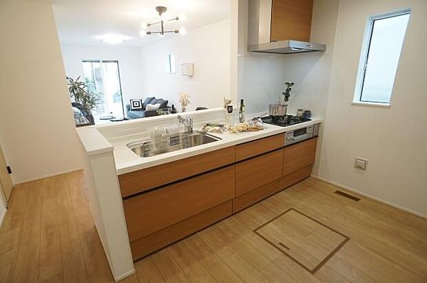 人工大理石ワークトップ。