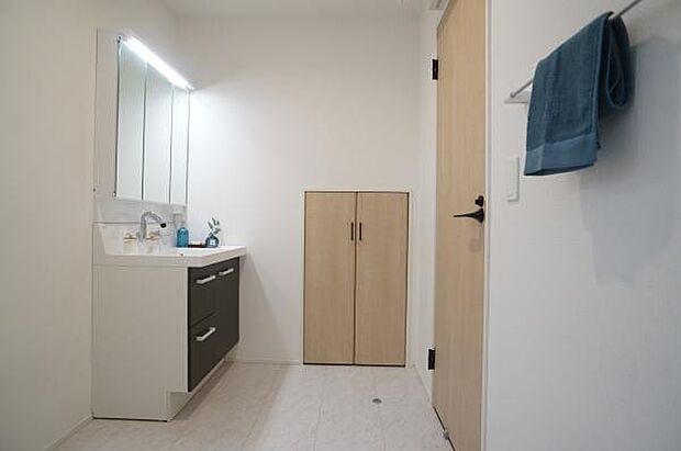 清潔感のある洗面室です。