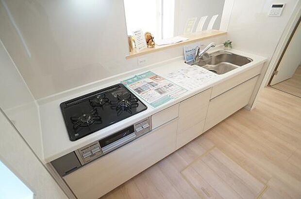 人工大理石ワークトップ。