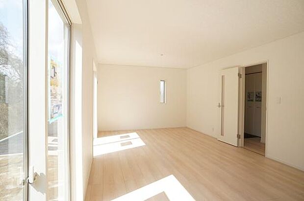 光あふれるLDK。