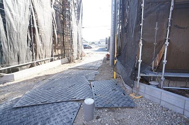 敷地延長部分。