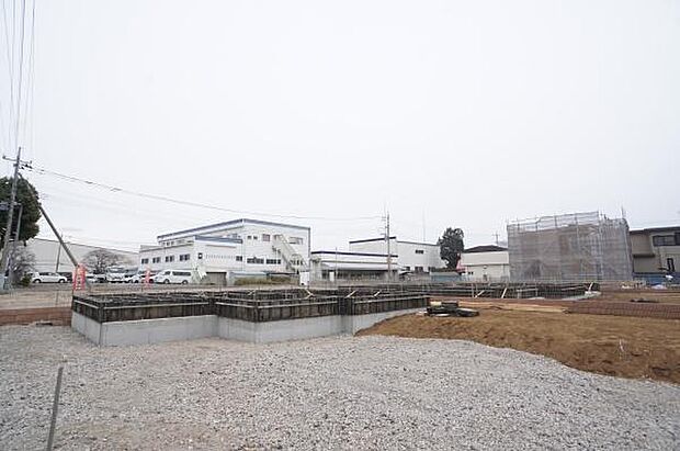 基礎工事中。