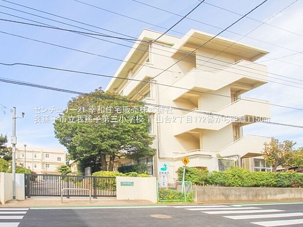 我孫子市立我孫子第三小学校まで1150m
