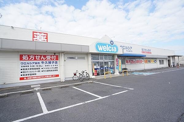 ウエルシア牛久猪子店まで739m