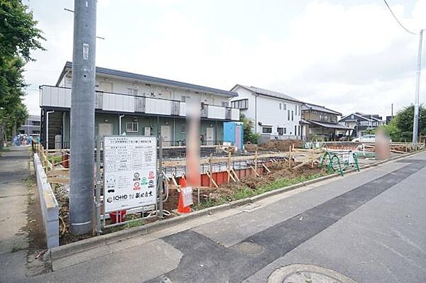 北側外観。
