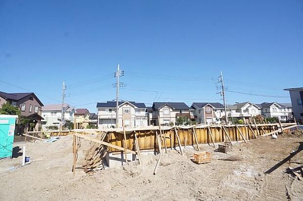 基礎工事中。