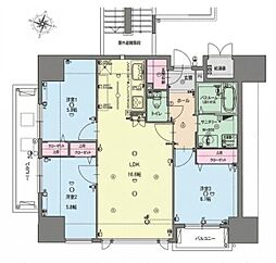 グリーンヒル舞鶴リバープレイス 3LDKの間取図画像