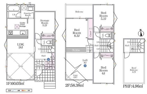 吹き抜けのある開放感ある間取り