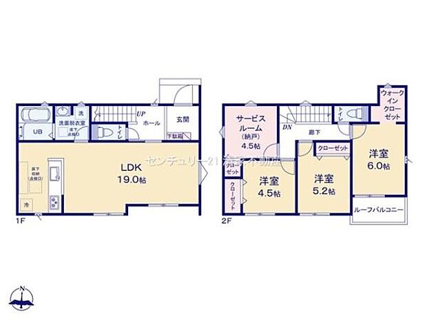 全室南向きの明るい間取りです！