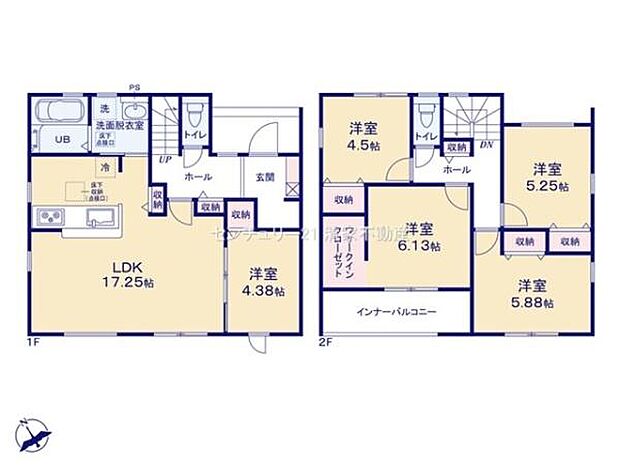 使い方いろいろ!ゆとりの5LDK設計