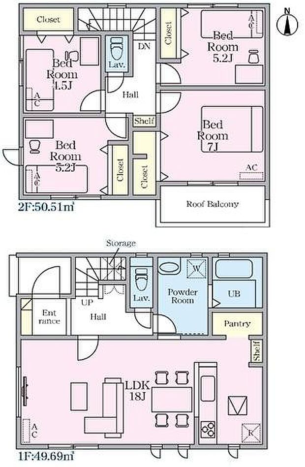 全居室収納あり!収納豊富な間取りです!