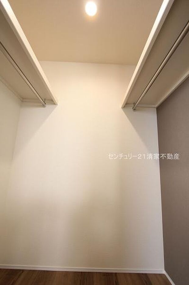 1号棟：収納力のあるウォークインクローゼット！(2025年12月撮影)
