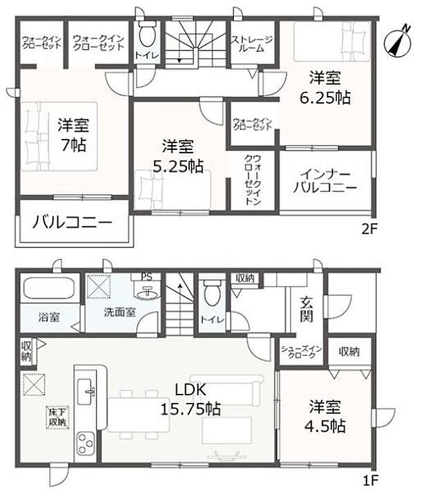 全室南向きの明るい間取りです！