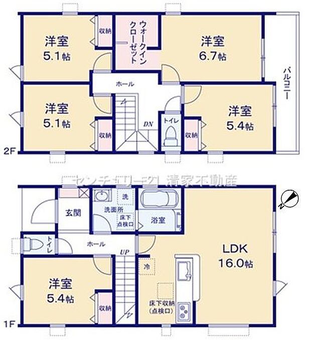 使い方いろいろ!ゆとりの5LDK設計