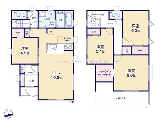 全室南向きの明るい間取りです！