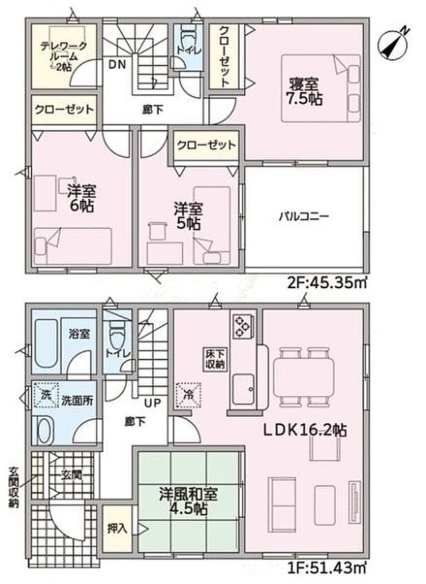 全室南向きの明るい間取りです!