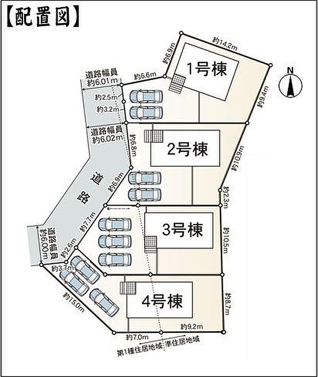 区画図（1号棟）