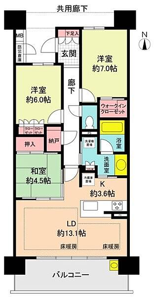 10階部分の3LDK間取りです！