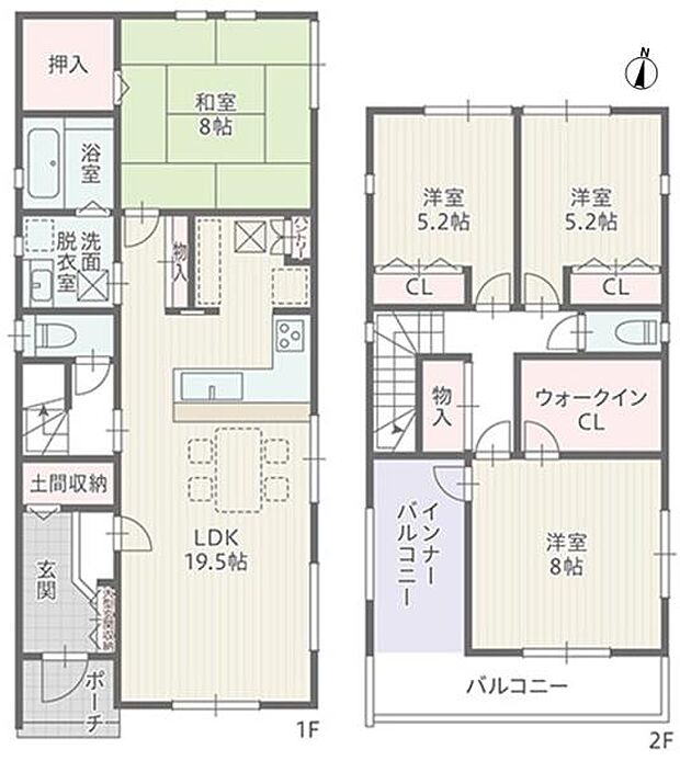 全居室収納あり!収納豊富な間取りです!