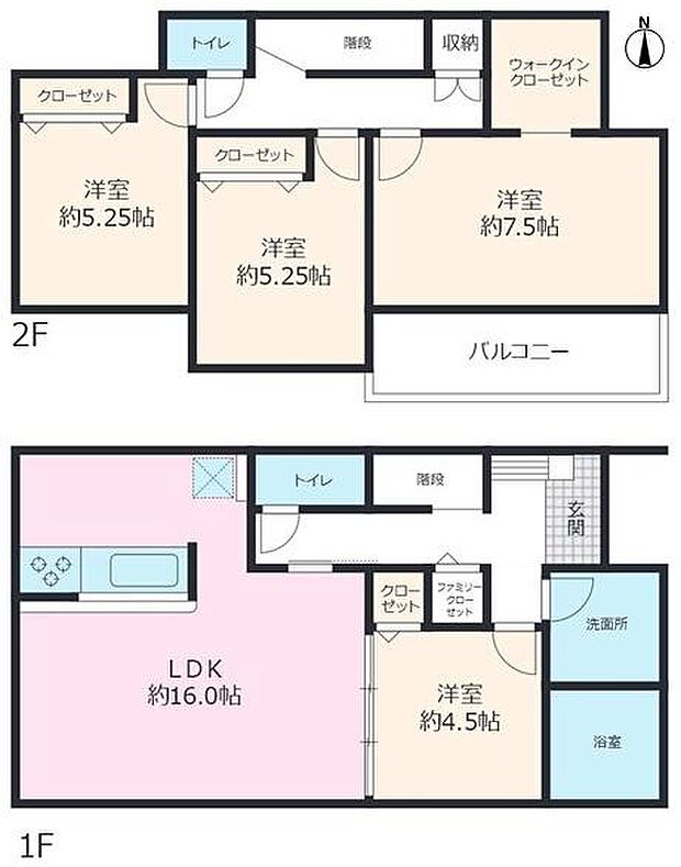 全室南向きの明るい間取りです!