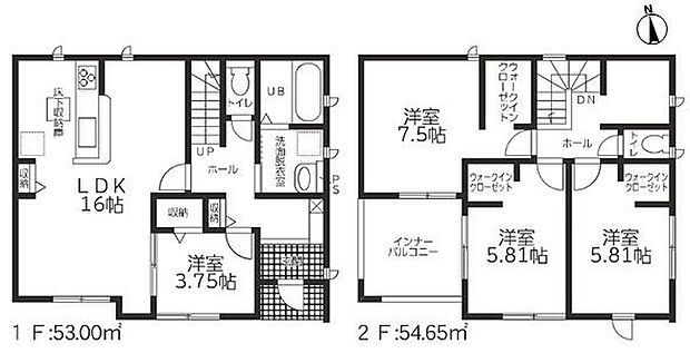 全室南向きの明るい間取りです!