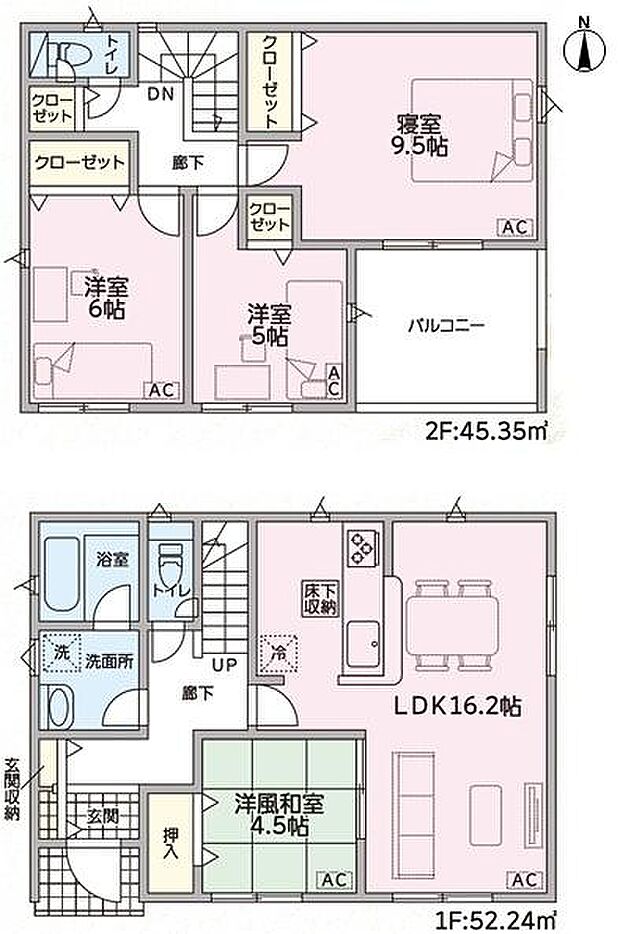 全室南向きの明るい間取りです！