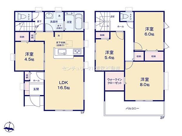 会話が広がるリビングスルー階段設計