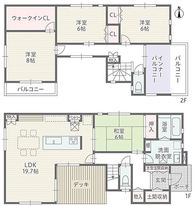 全室南向きの明るい間取りです!