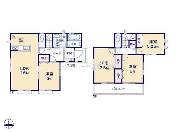 全室南向きの明るい間取りです！