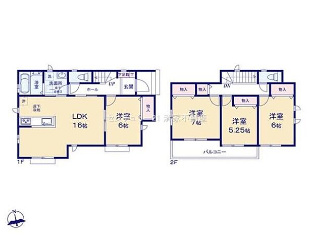 全室南向きの明るい間取りです!