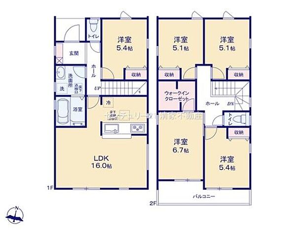 使い方いろいろ!ゆとりの5LDK設計