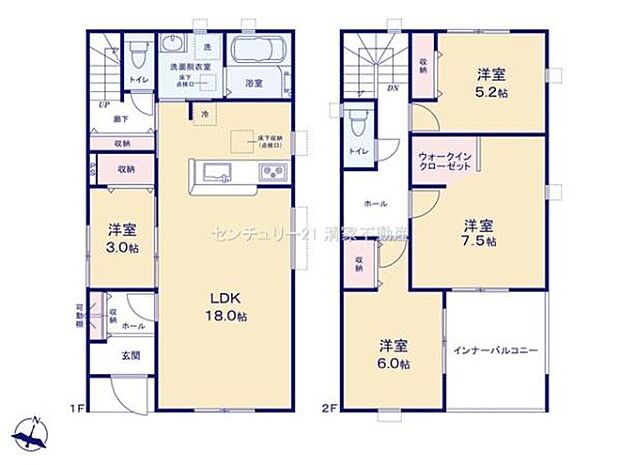 会話が広がるリビングスルー階段設計