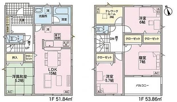 全居室収納あり!収納豊富な間取りです!