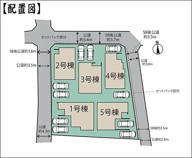 区画図（5号棟）