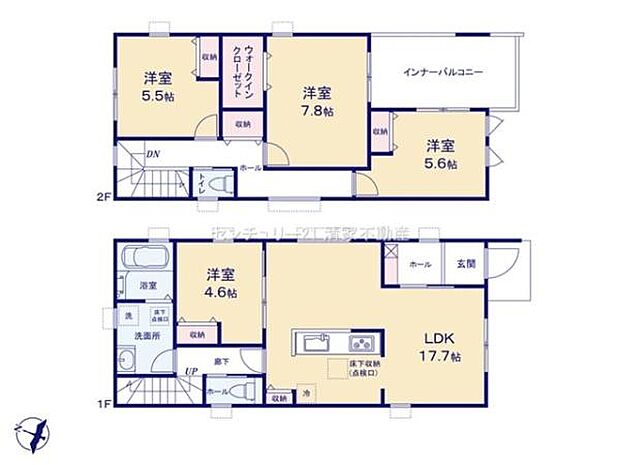 会話が広がるリビングスルー階段設計