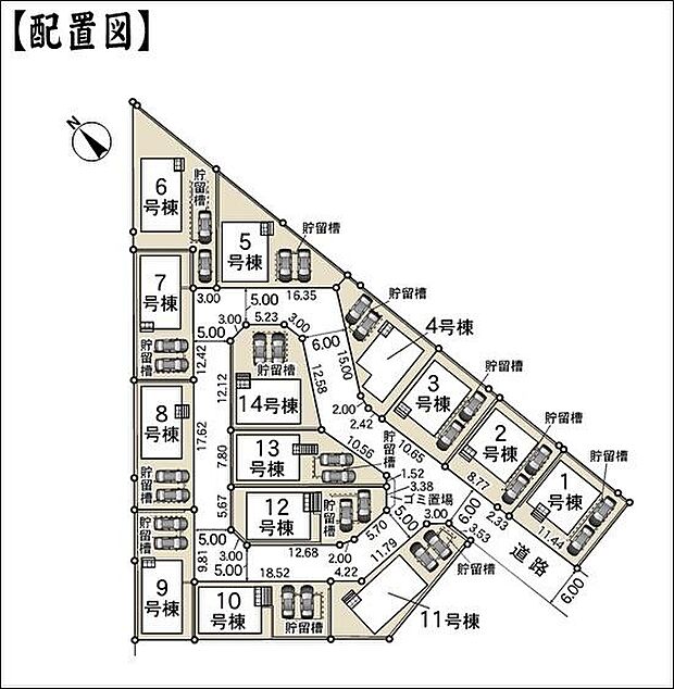 区画図(1号棟)