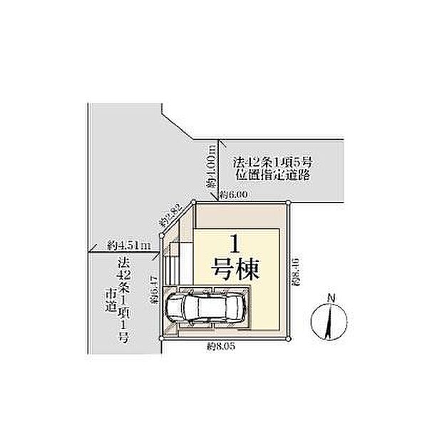 〜1号棟区画図〜JR埼京線「中浦和」駅徒歩5分！駅チカで通勤・通学・お出かけも快適です！