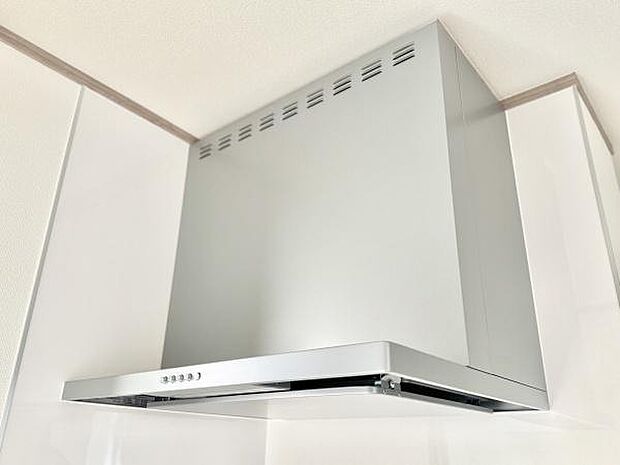 掃除も楽な薄型レンジフード