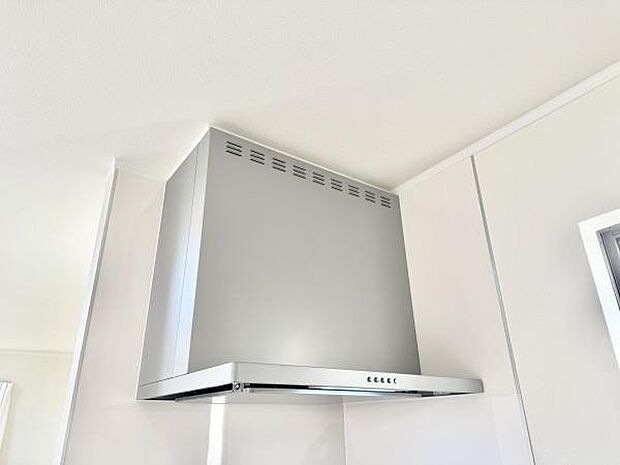 掃除も楽な薄型レンジフード