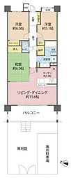 ビクトリアアネーロ大宮 3LDKの間取図画像