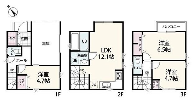 収納が多く使いやすい間取りです。