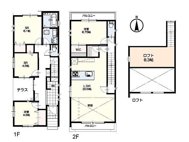 収納が多く使いやすい間取りです。