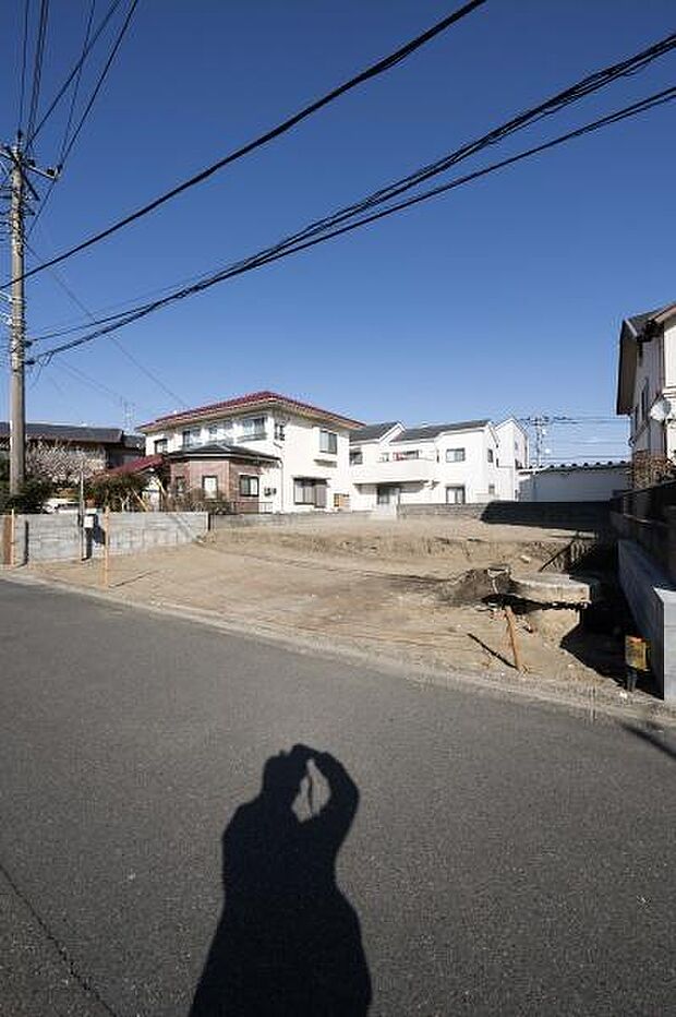 前面道路&現地写真。