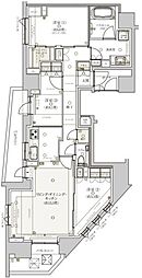 クリオ市谷薬王寺 11階3LDKの間取り