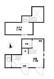 アーバンプレイス市ヶ谷加賀町 ワンルームの間取図画像