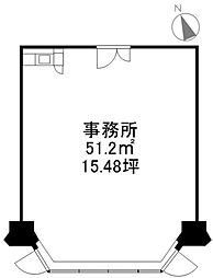 市ヶ谷法曹ビル ワンルームの間取図画像