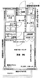 ミッドヴィレッヂオプト 1Kの間取図画像