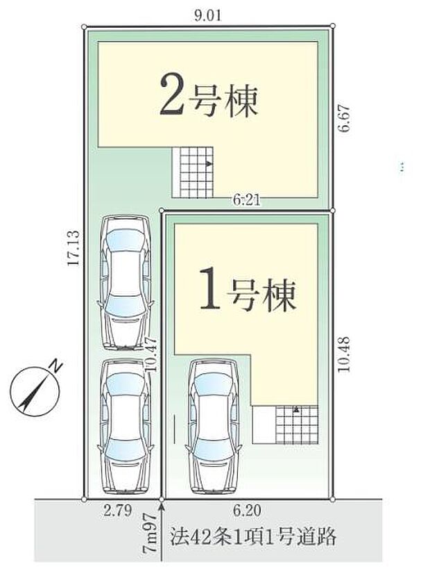 〜1号棟区画図〜